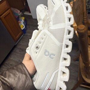 On Running Cream Mesh Sneakers